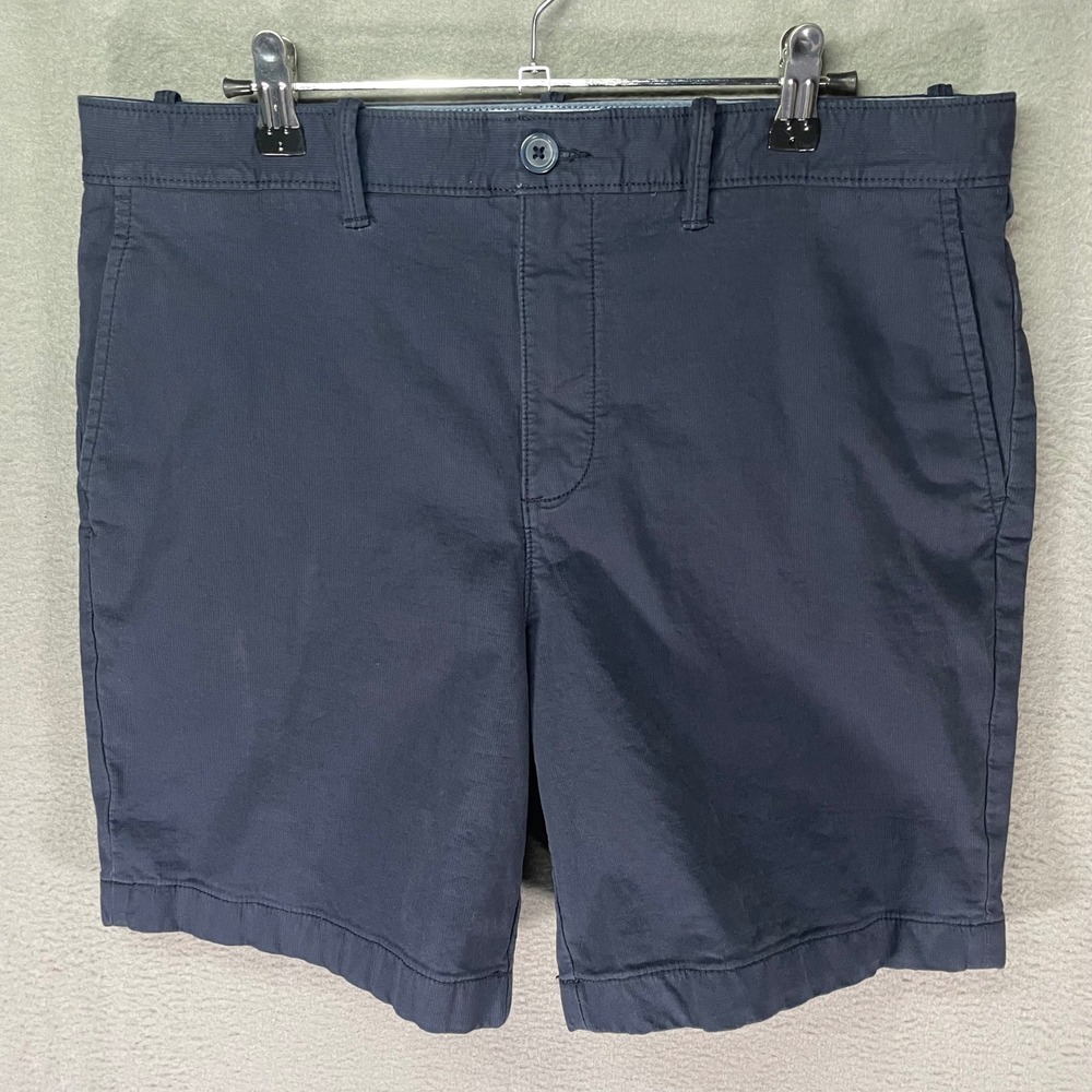 Original Penguin Chino Shorts‎ Mens 33 Navy Blue Stretch Slim Casual